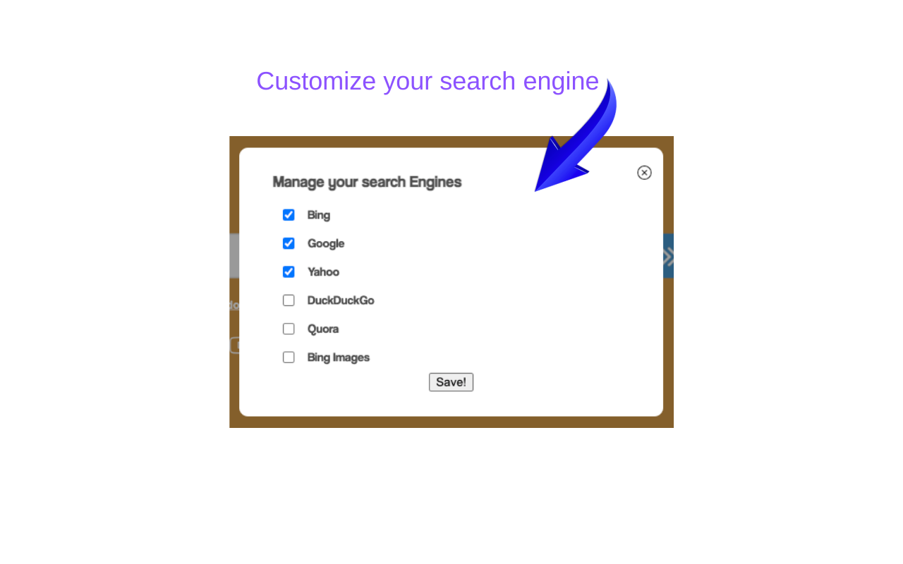 Customize your search engine